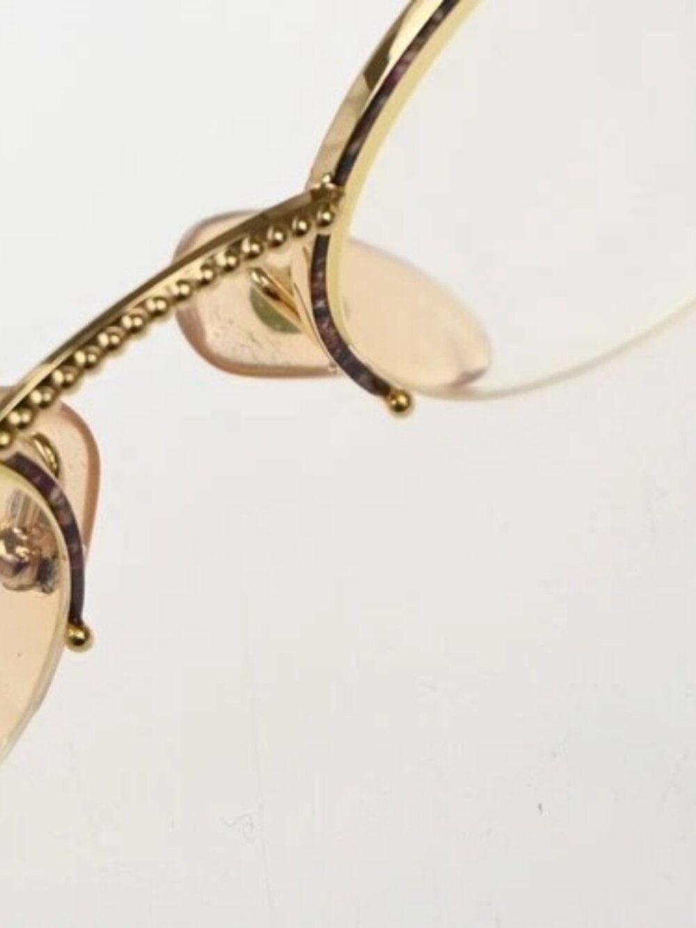 CHRISTIAN DIOR Logo Reading Glasses Eye Wear Metal Plastic Gold Red 09KP535 - Picture 11 of 14